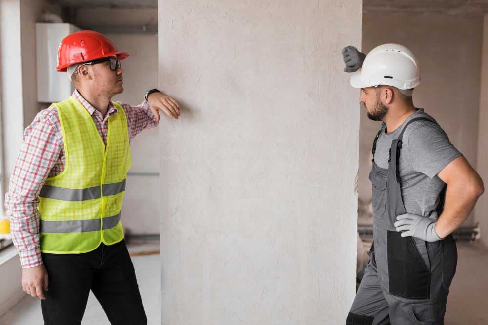 plastering